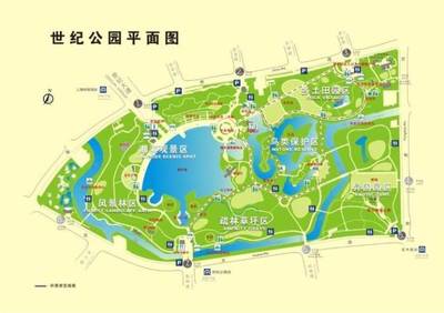 世纪公园平面图