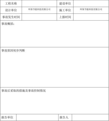 施工事故报告怎么写