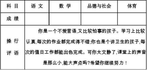 数学成绩意见怎么写