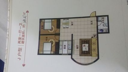 两卧室朝东客厅厨房朝北