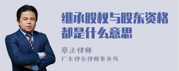 股东资格继承