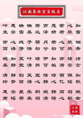 最好听的名字女孩