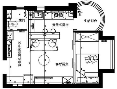 50平方单身公寓装修 50平单