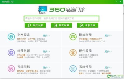 360电脑门诊 绿色