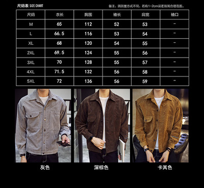 男士衣服120尺码是多少