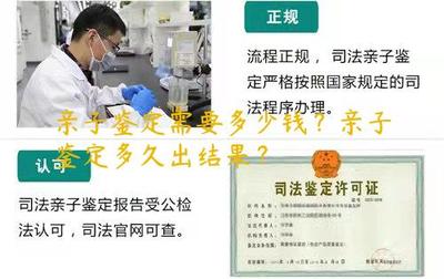 亲子鉴定需要多久