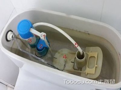 马桶补水器滤网拆图解