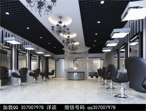 美容美发店装修效果图