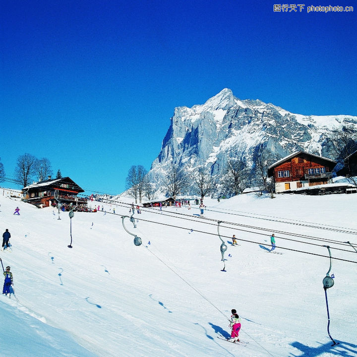 冬季雪人雪景简笔画