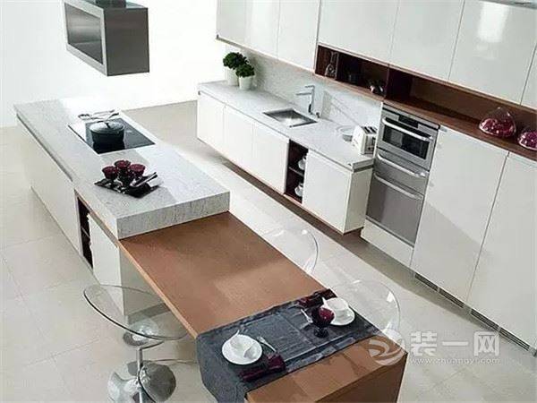 橱柜和餐桌一体怎么设计