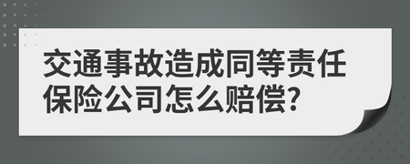 交通事故同等责任保险怎么赔
