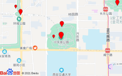 西安兴庆公园地图