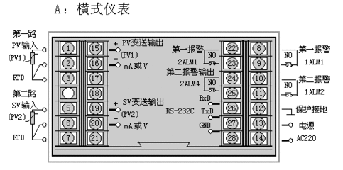 数字显示仪表接线