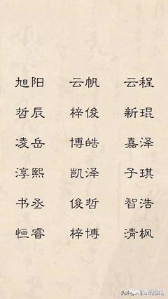 男孩姓马取独特的名字大全