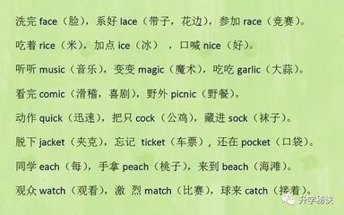 野外的英语单词