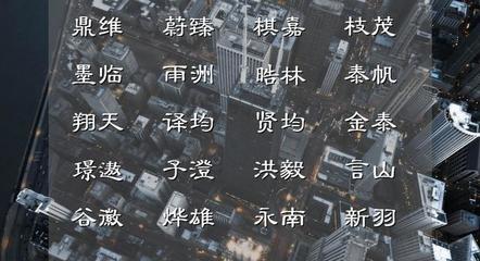 孟的名字男生