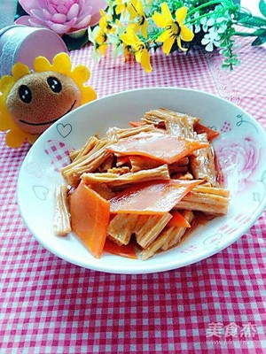 腐竹胡萝卜