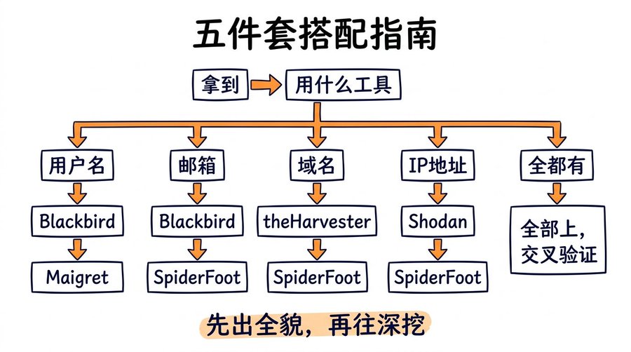 网警同款开盒思路，查人查公司查设备，五个免费开源工具