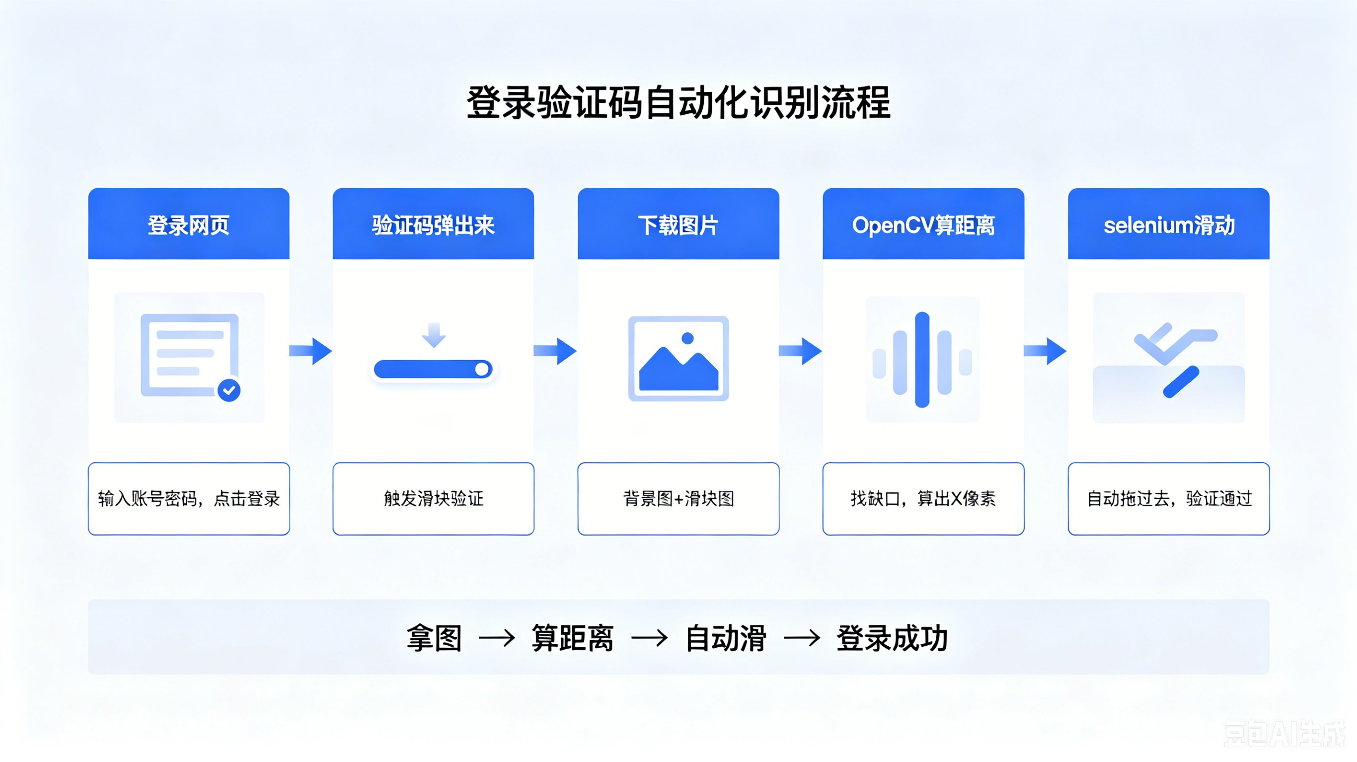 Selenium + OpenCV 破解豆瓣滑动验证码,从零搭建自动化登录实战(一)