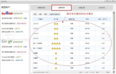 我的保障排名消费明细怎么看?