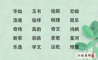 很有寓意的名字