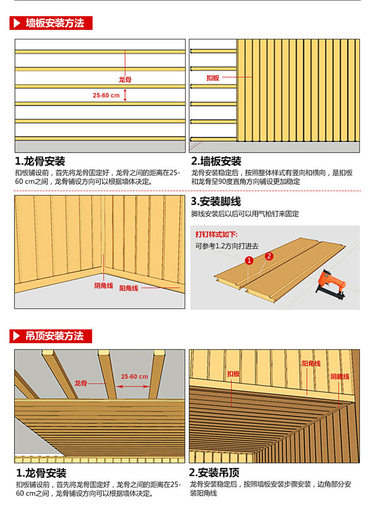 桑拿板吊顶工艺流程