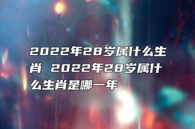 28岁是属什么生肖