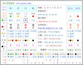 出生日期五行查询