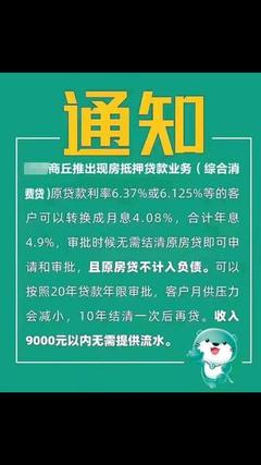 现房抵押贷款利率