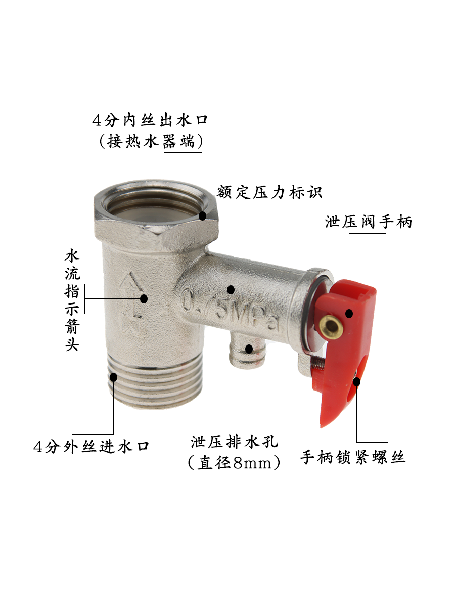 热水器的安全阀