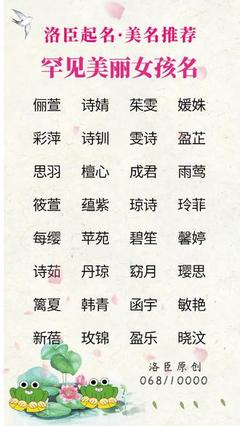 怎么起个好听的名字