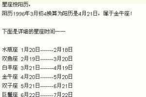 1994年4月20日是什么星座