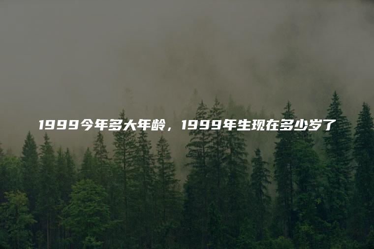 1999年今年几岁