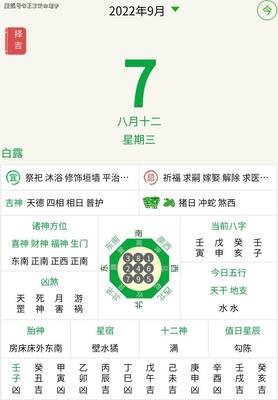 今日运势方位