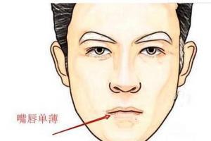 嘴唇上薄下厚面相