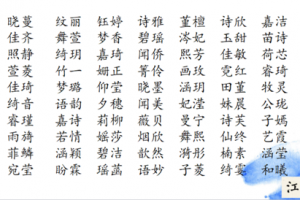 苗起名字大全女孩