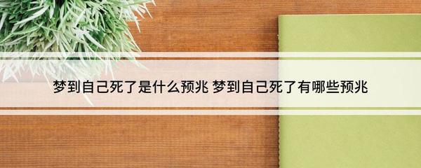 梦见自己已经死了