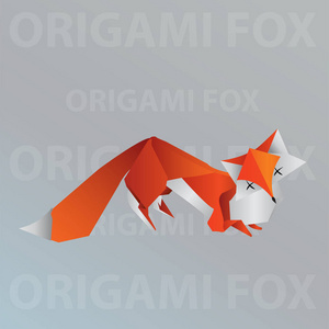 狐狸折纸飞机视频素材下载