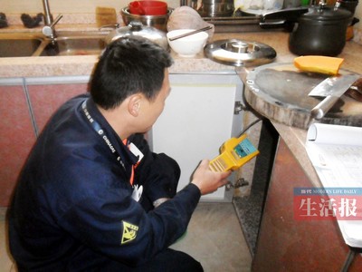 酒店厨房天燃气管子安全