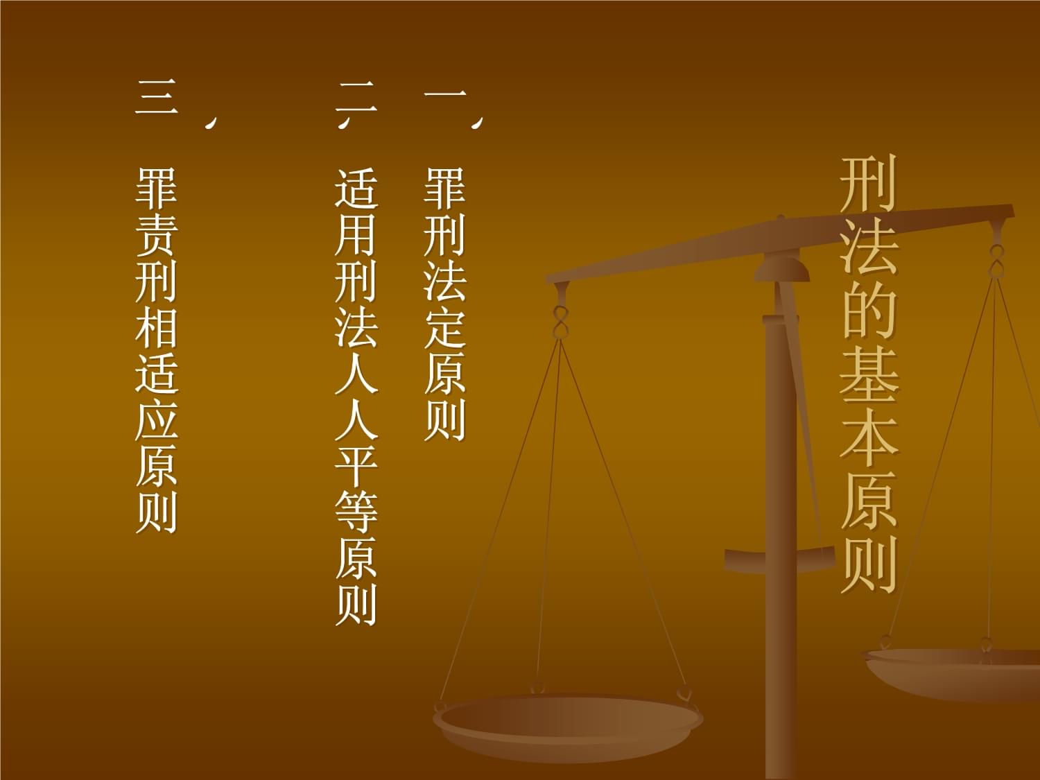 刑法适用原则