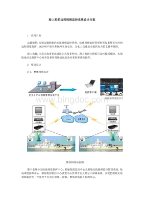 船舶远程视频监控服务