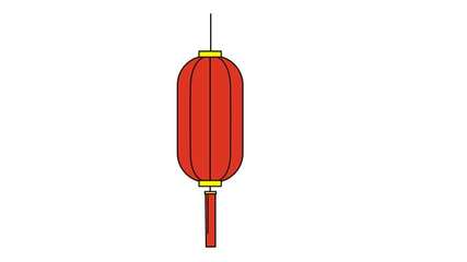 灯笼怎么画简单图片大全图片步骤图解