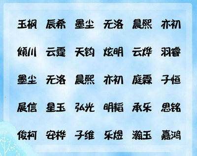 唐诗取名女孩名字