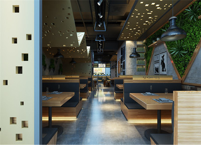 烧烤店装饰图
