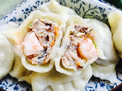 饺子香菇虾仁
