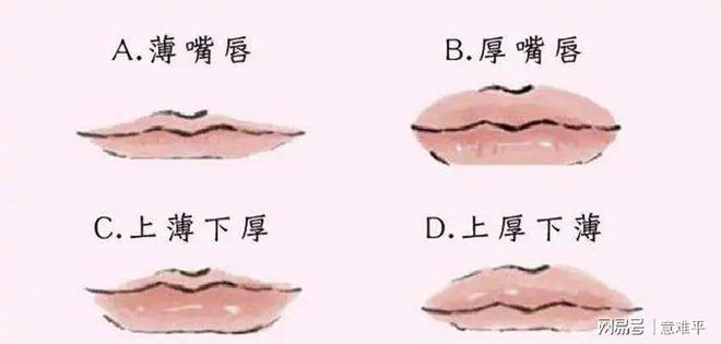 嘴唇上薄下厚面相