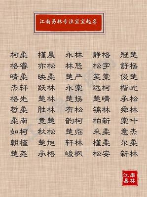 取名带木的字男孩名字