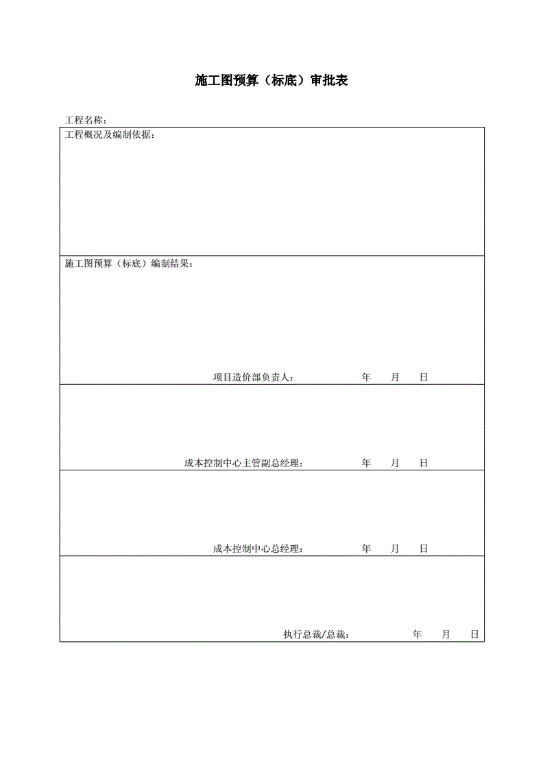 装修工程标底编制