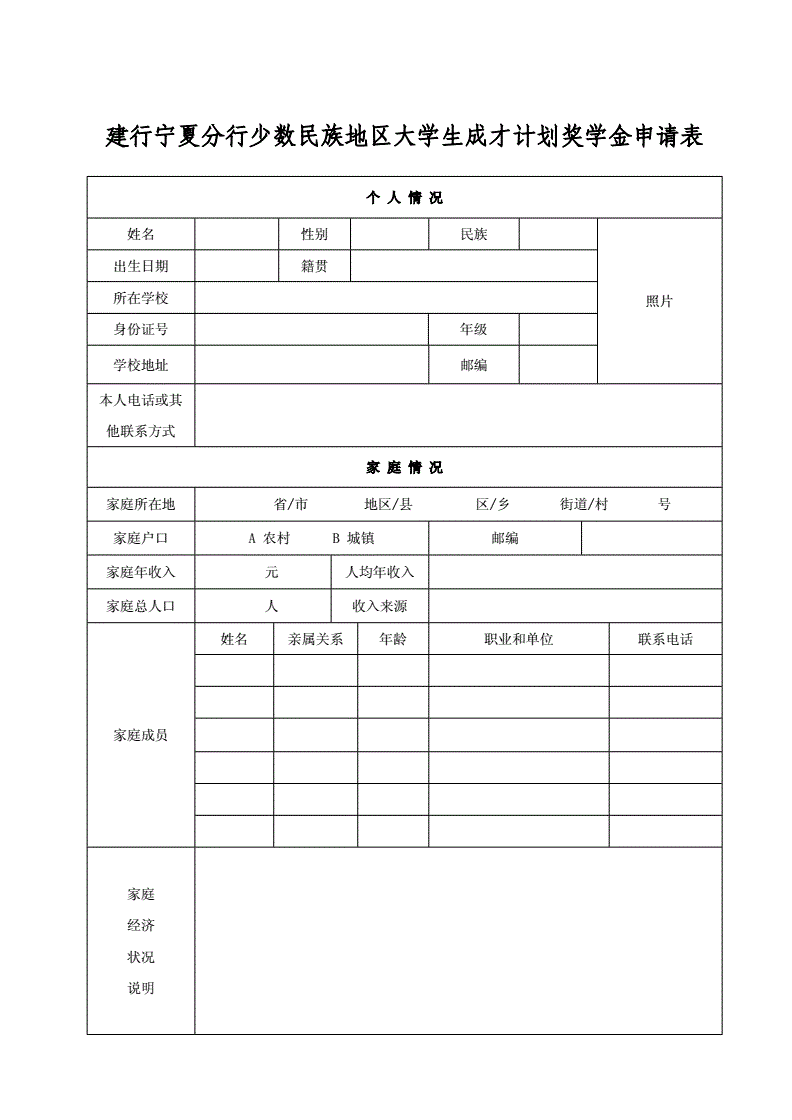 建行信用卡申请表模板EXCEL