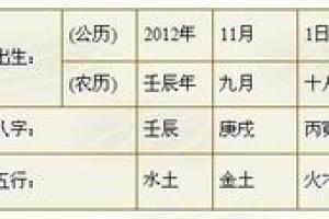 出生八字查询